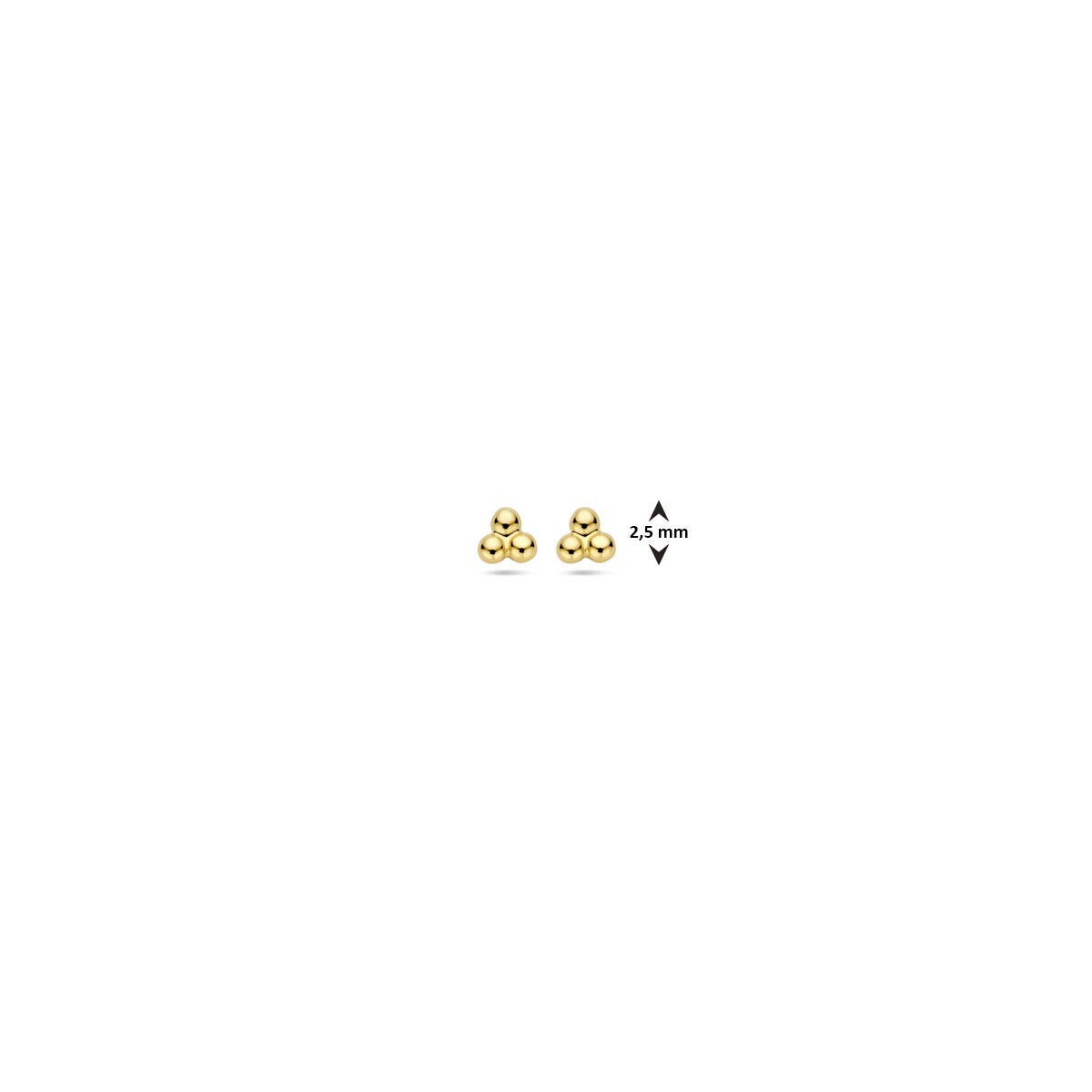 Goldohrstecker – 9k Gelbgold mit Kugeldesign