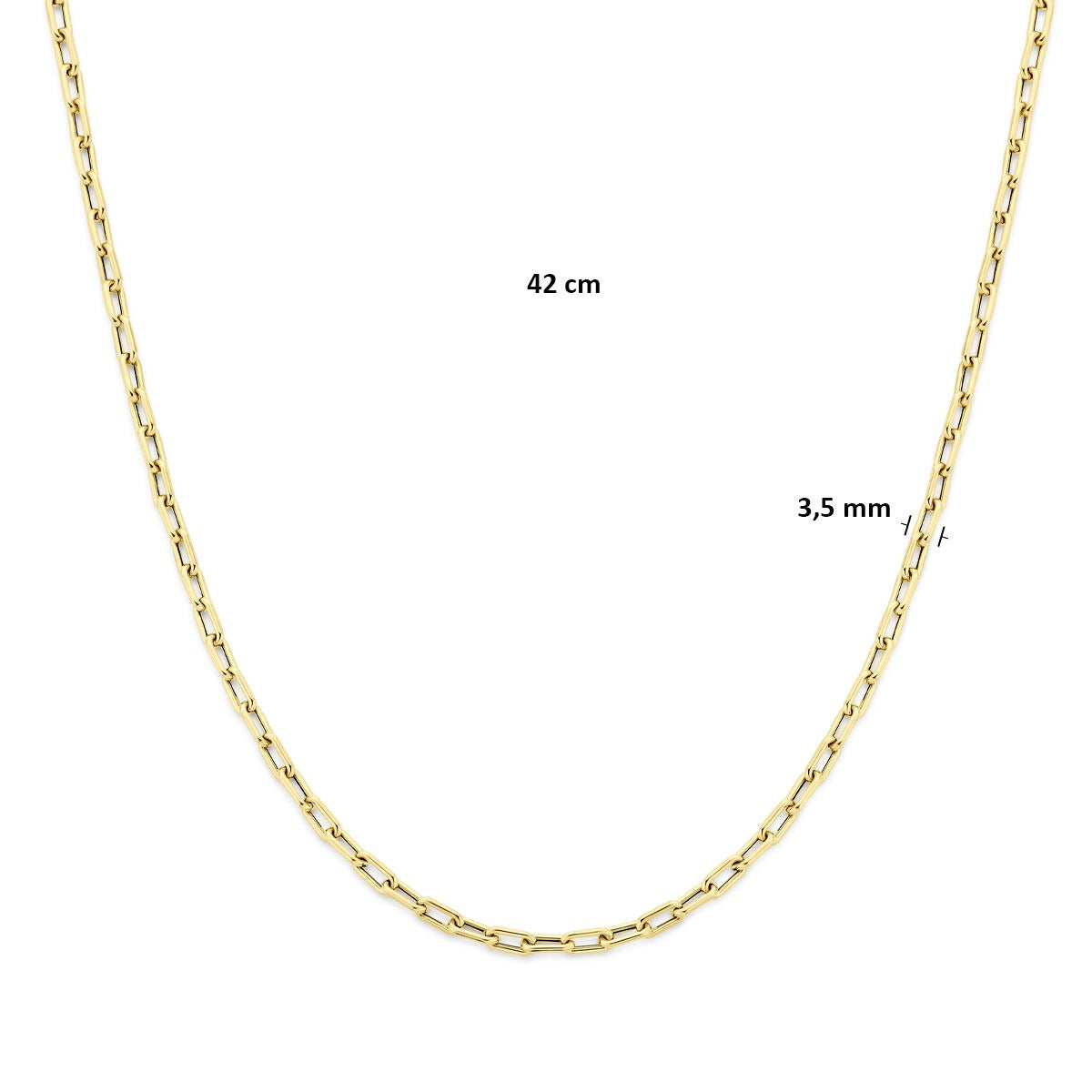 9k Gelbgold-Ankerhalskette