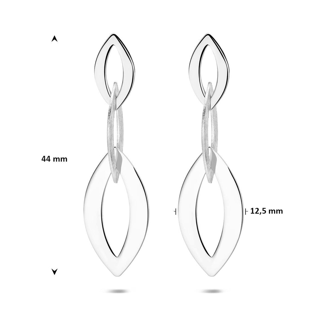 Gerhodineerde 925 zilveren oorhangers