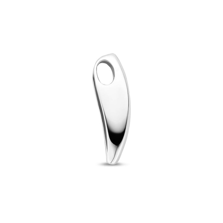 Zilveren hanger dames met lab grown diamant – gerhodineerd 18 mm