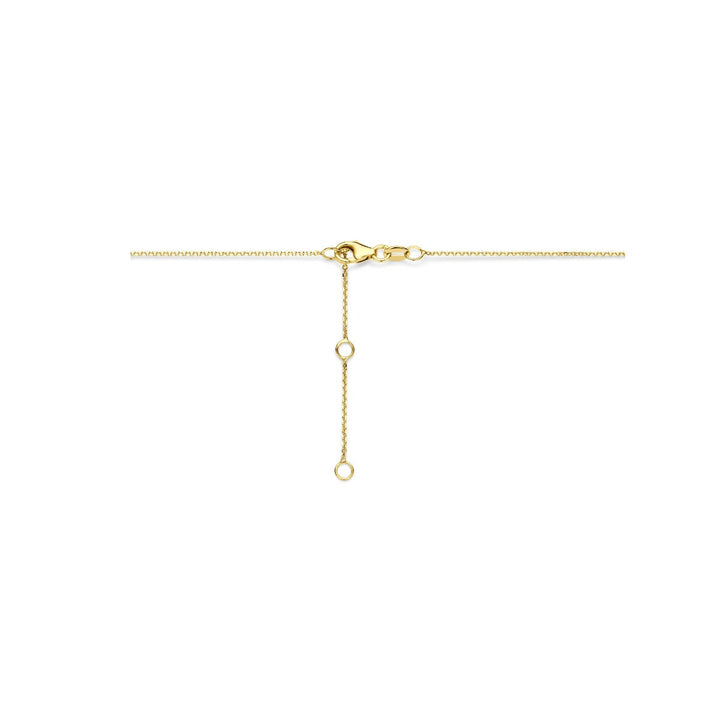 14k Geelgouden ketting met kruisje