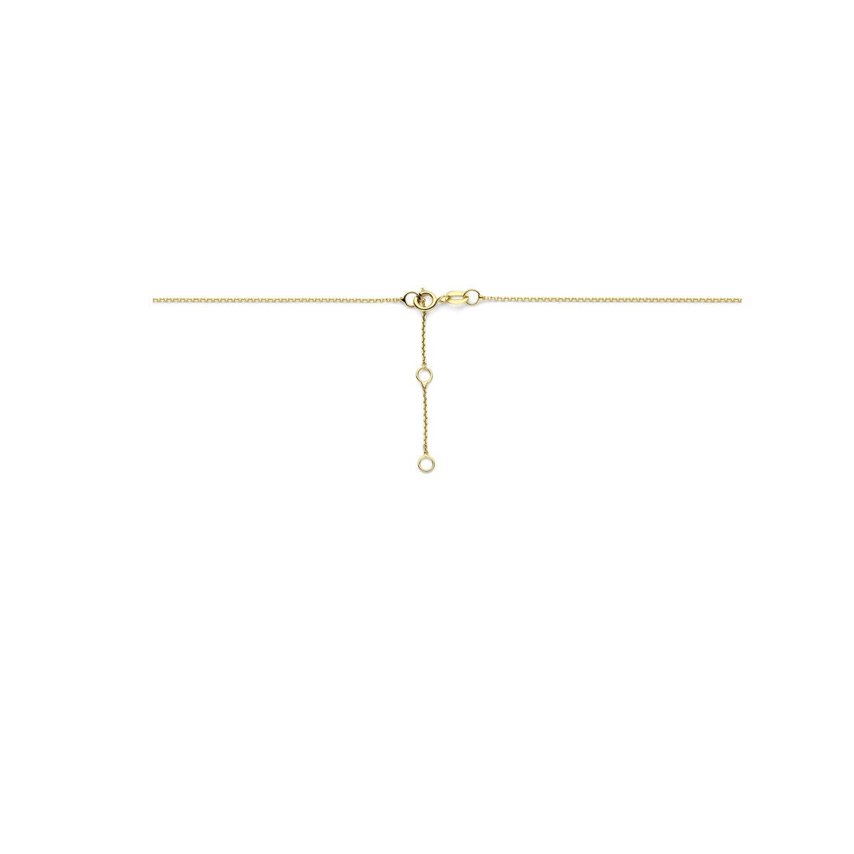 Goldhalskette 14k mit Zirkonia – Pavé-Fassung