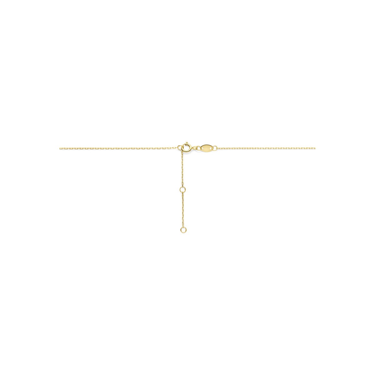 9 Karat Gelbgoldcollier mit Perlen