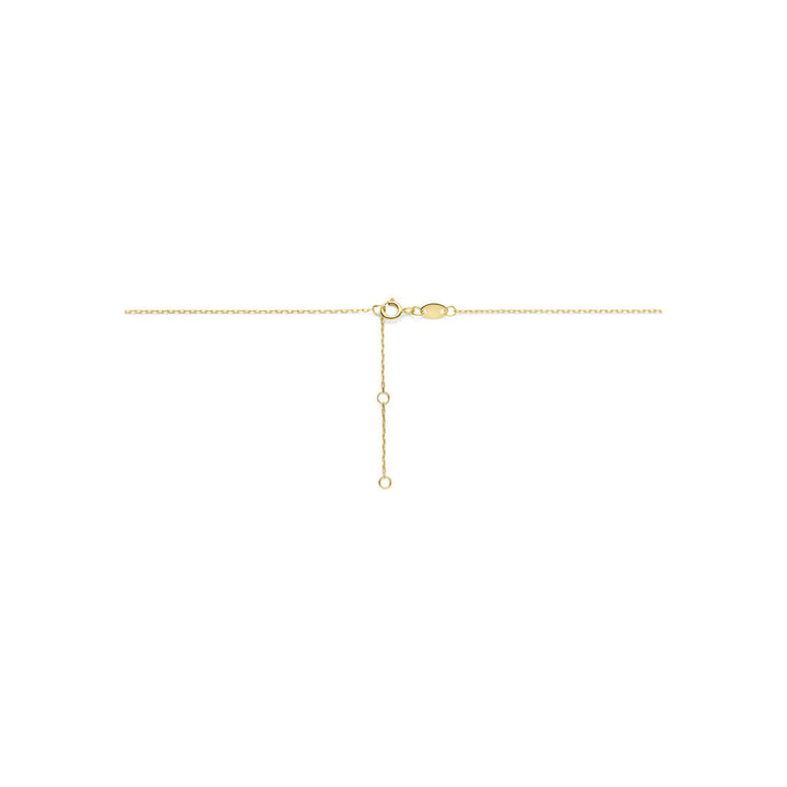 9k geelgouden collier met parels