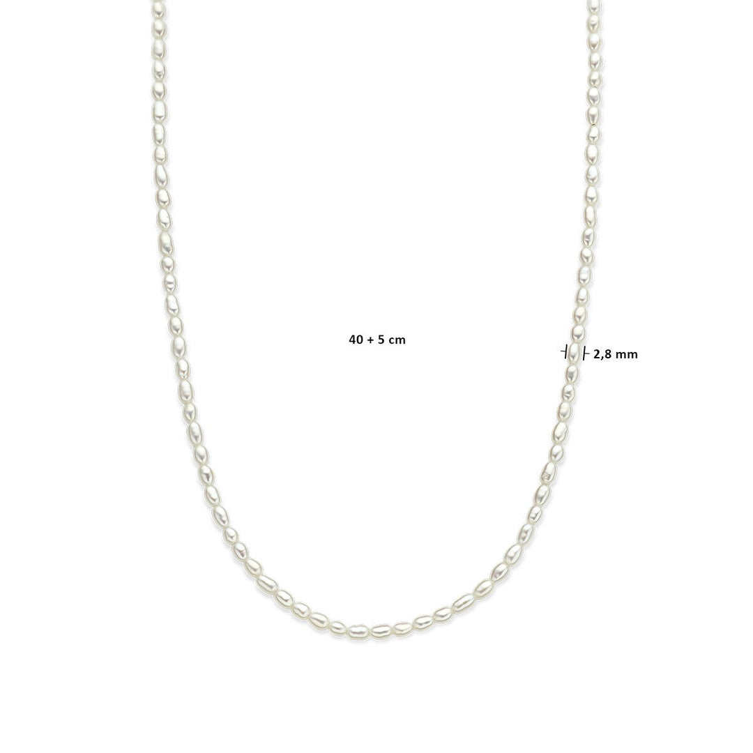 Halskette Perlen 2,8 mm 40 + 5 cm 14K Gelbgold