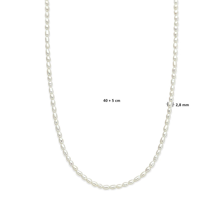 Halskette Perlen 2,8 mm 40 + 5 cm 14K Gelbgold