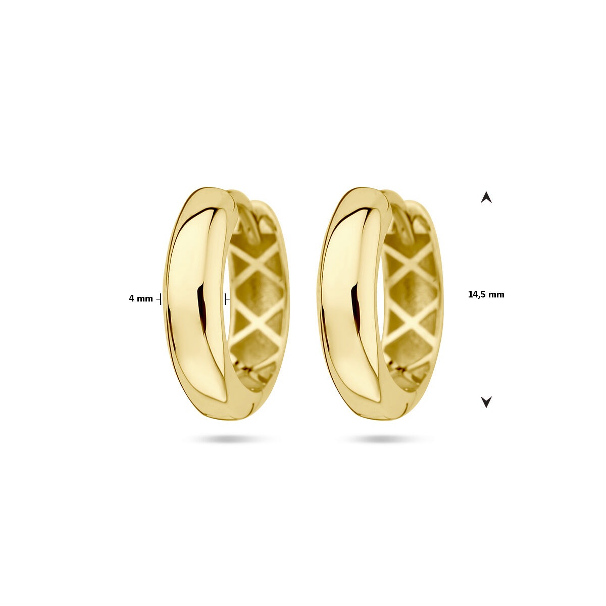 Goldohrringe – 9K Gelbgold mit Klappverschluss