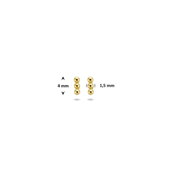 Ohrstecker Perlen 14K Gelbgold