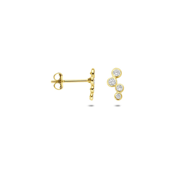 Ohrstecker Zirkonia 14K Gelbgold