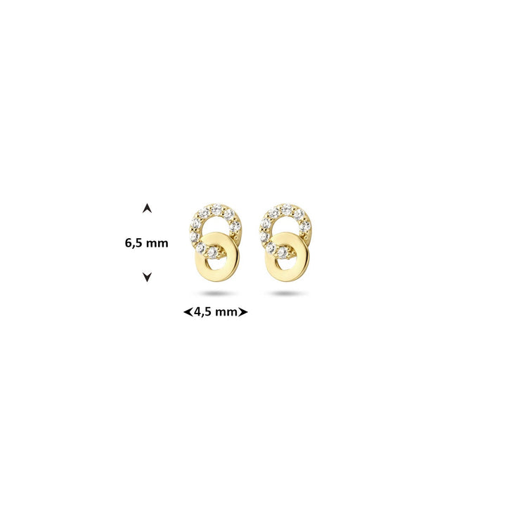 Ohrstecker Zirkonia 14K Gelbgold