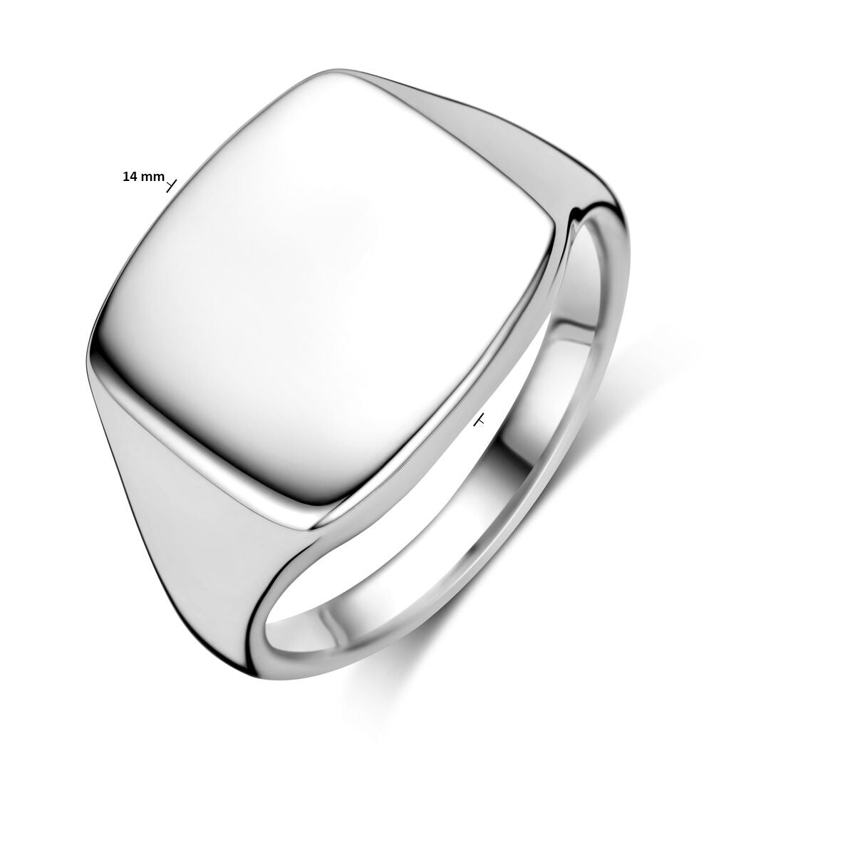 925 rhodiniertes Silber Gravur-Ring