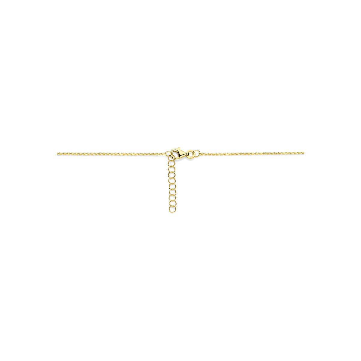14k Geelgouden anker collier