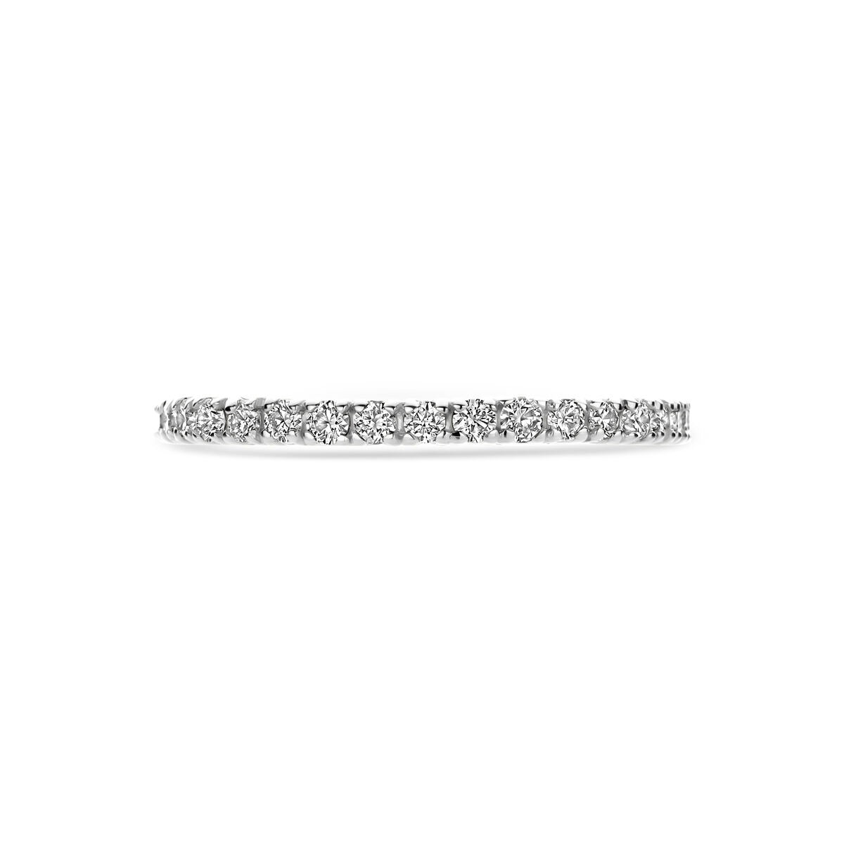 14 Karat Weißgold Allianzring mit Diamanten – 0.70 ct