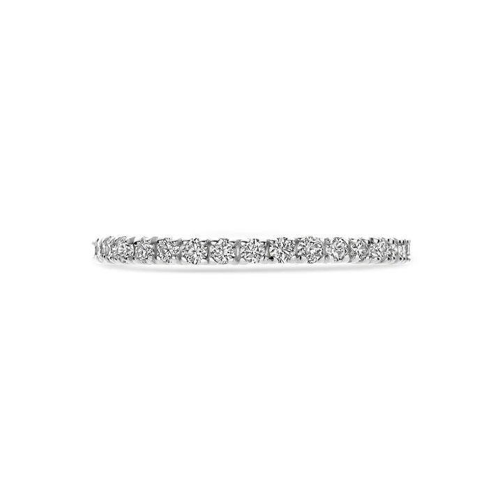 14k Witgouden Alliance Ring met Diamant – 0.70 ct