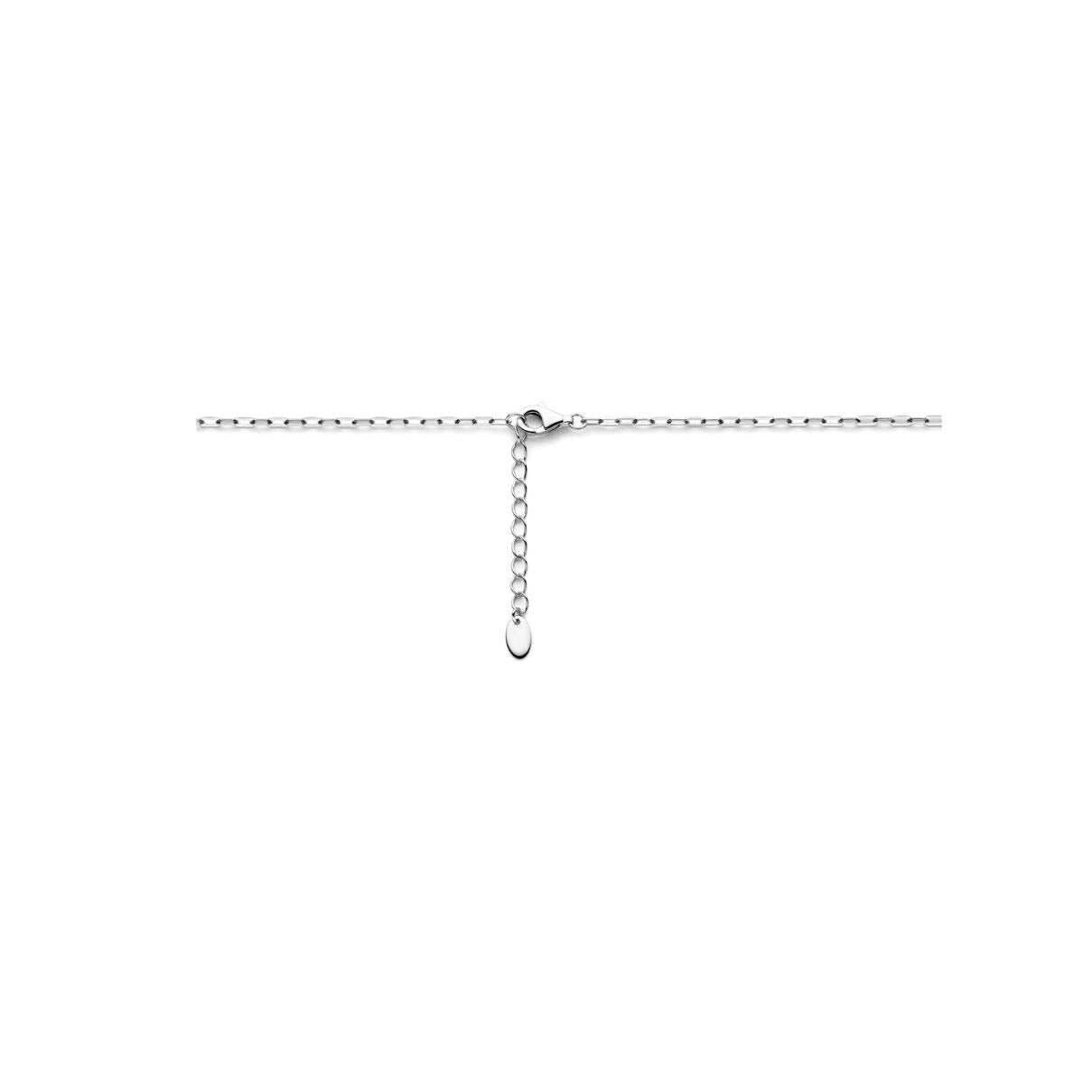 Y-Halskette Perle 1,7 mm 45 + 3 cm Silber rhodiniert