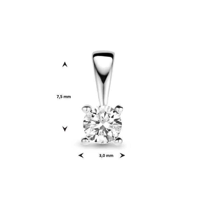 Anhänger Diamant h si 14K Weißgold