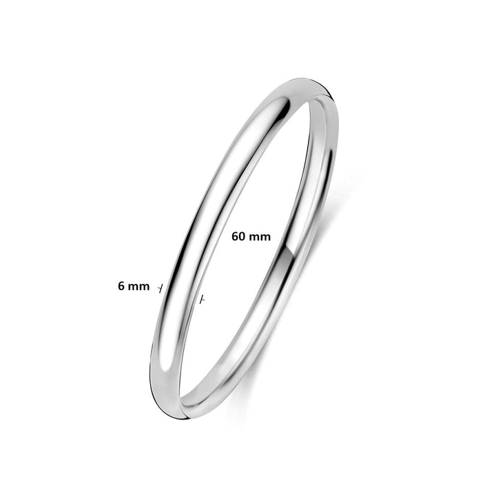 Gerhodineerde 925 zilveren bangle armband