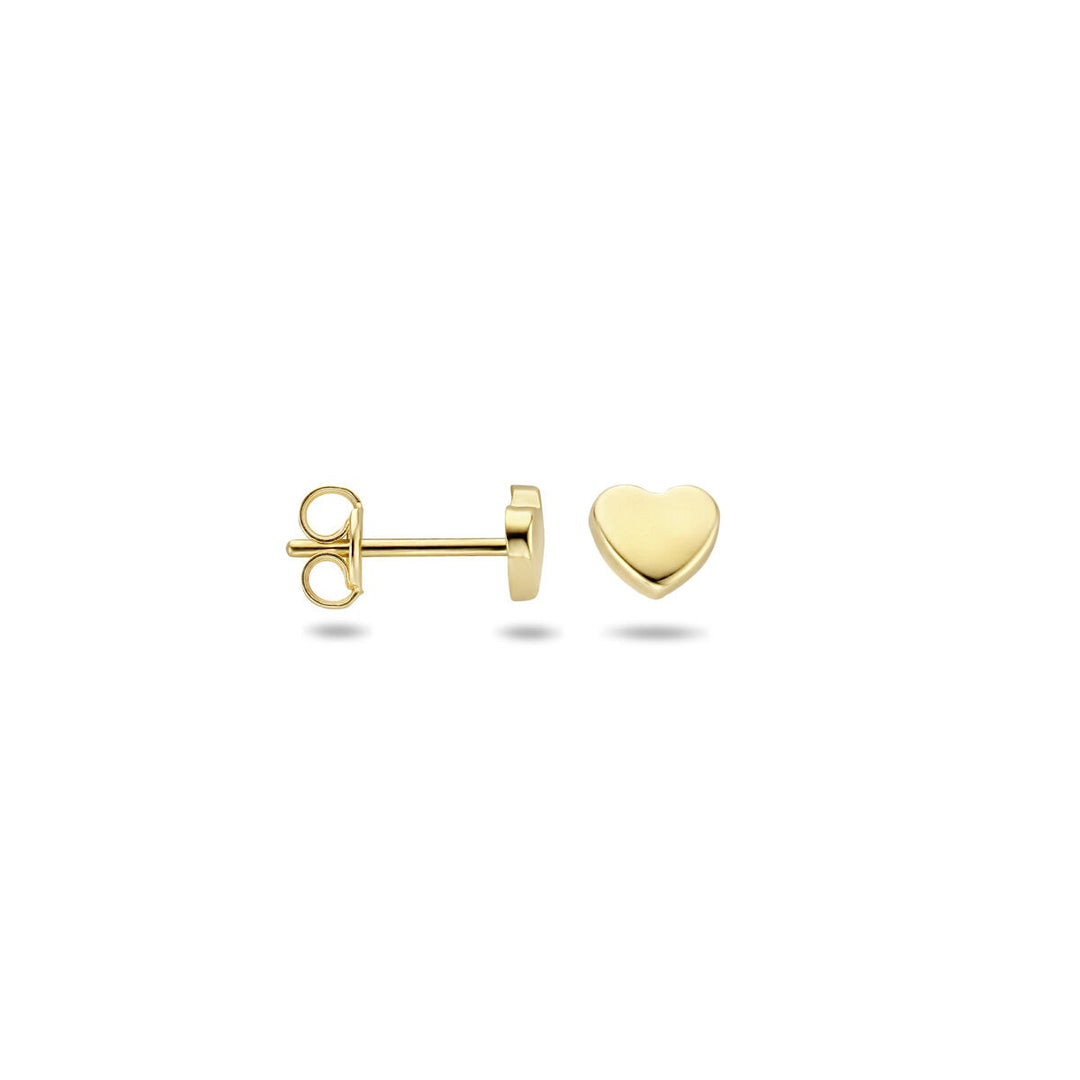 Ohrstecker Herz 14K Gelbgold