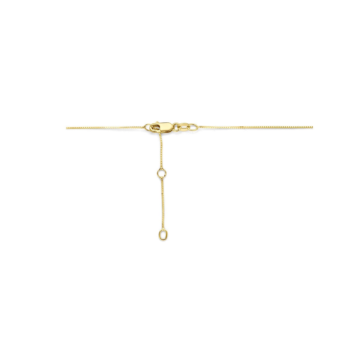Goldkette 14K mit Herzanhänger und Labordiamant