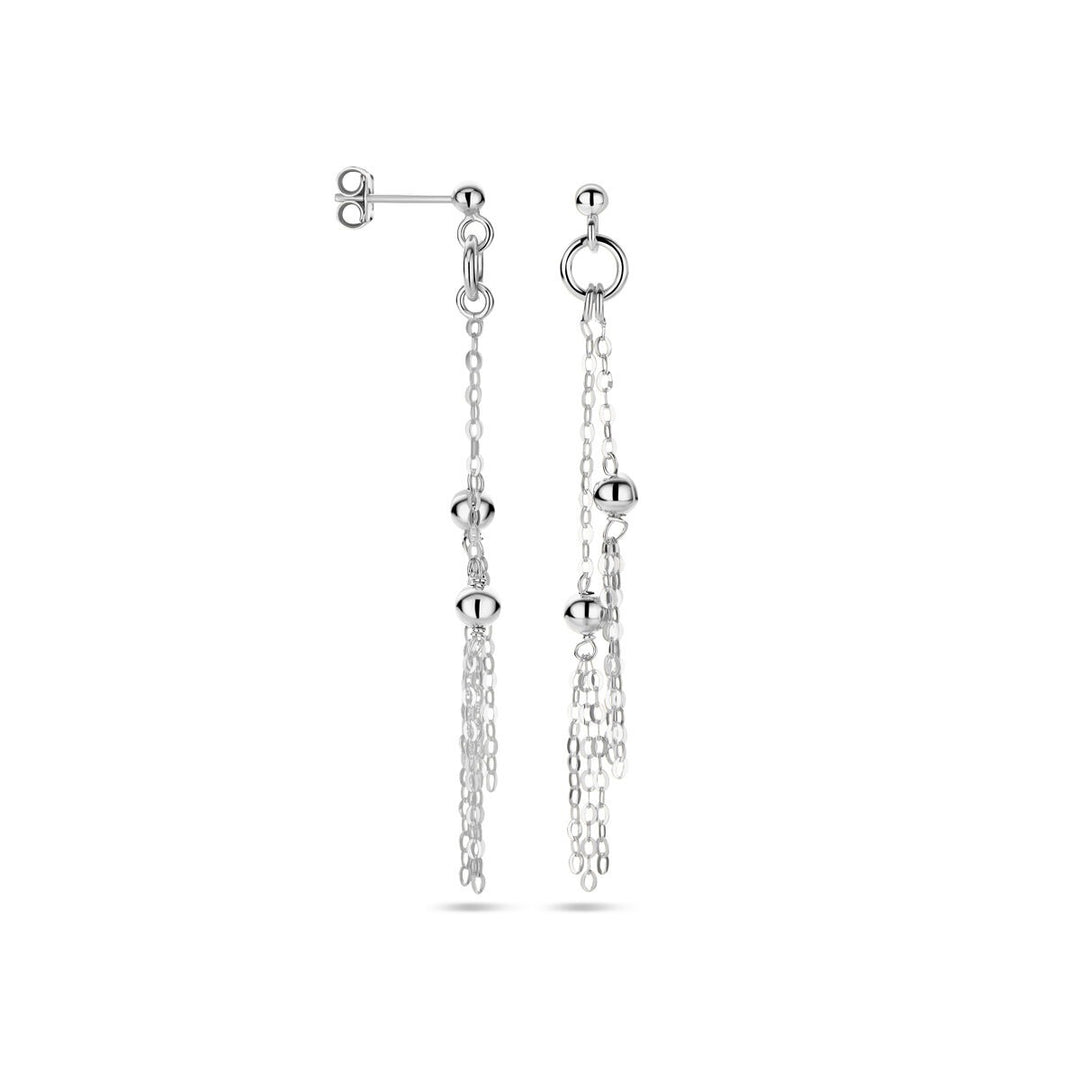 Silber rhodinierte Ohrringe