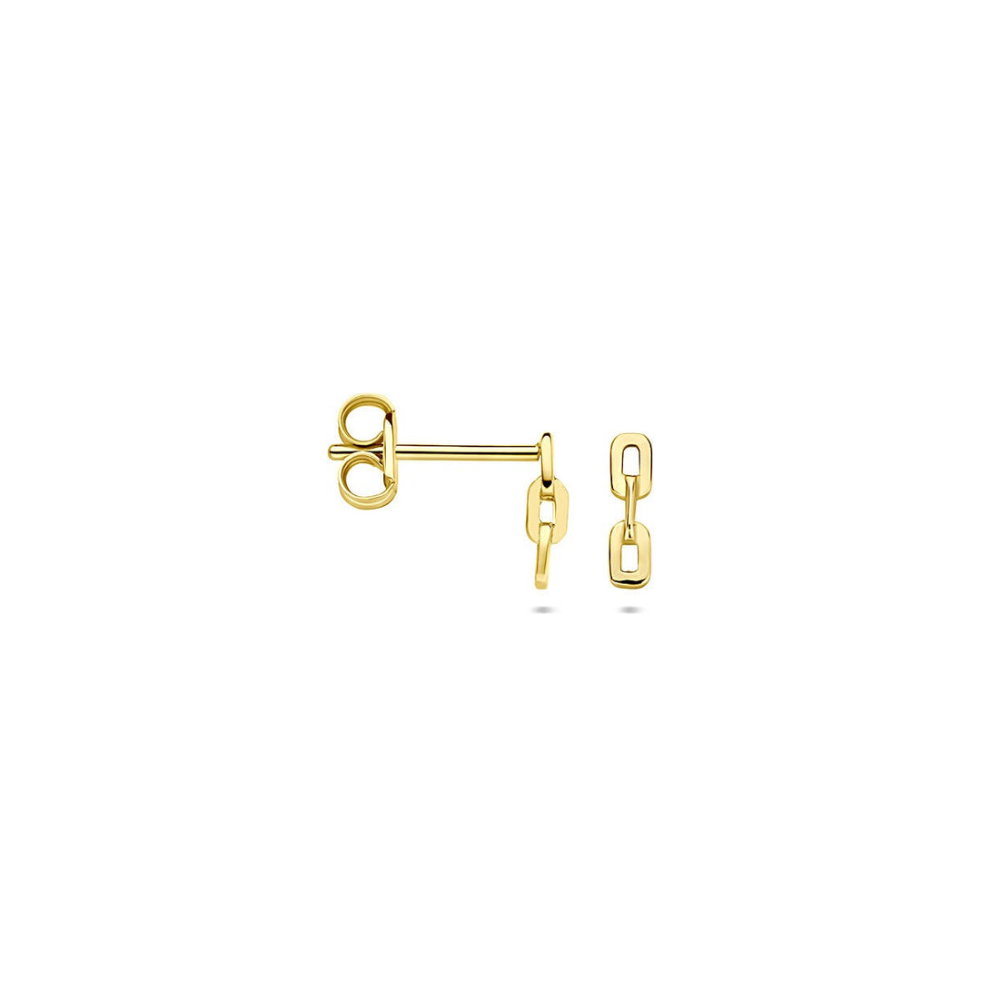 14k Geelgouden staafvormige oorknoppen – 7 x 2 mm
