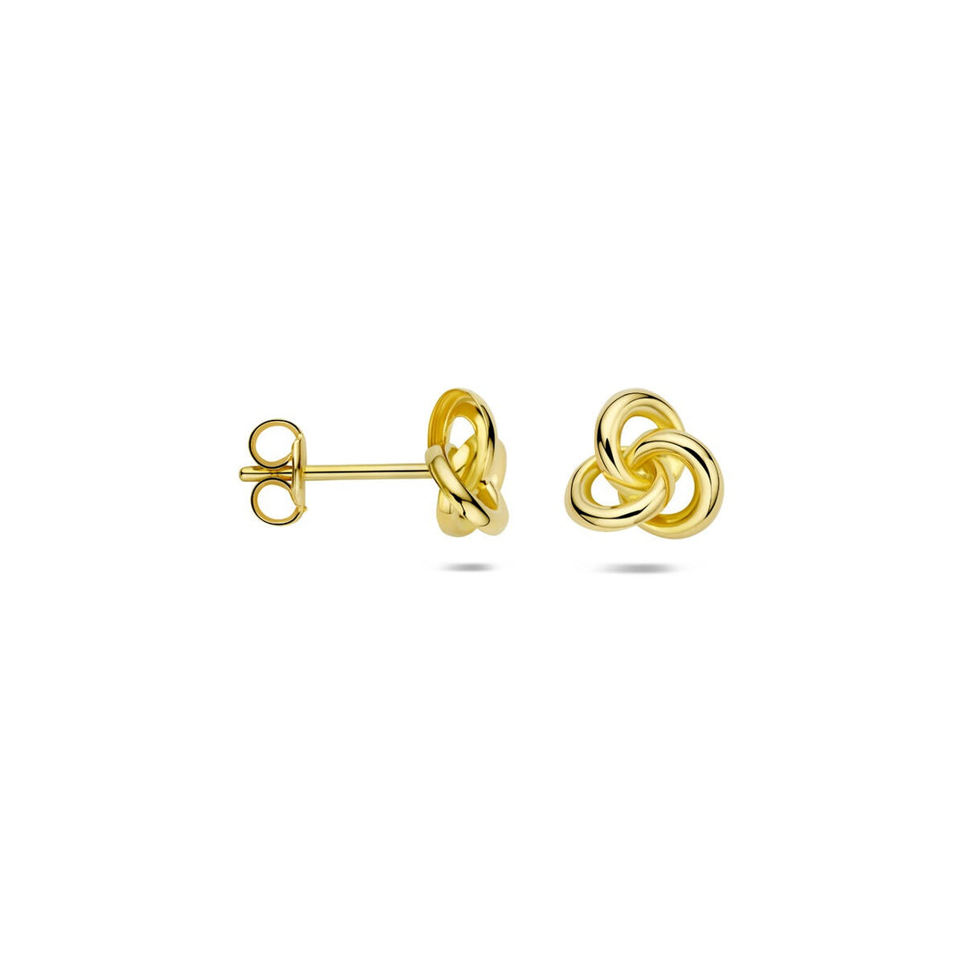 Ohrstecker Knopf 14K Gelbgold