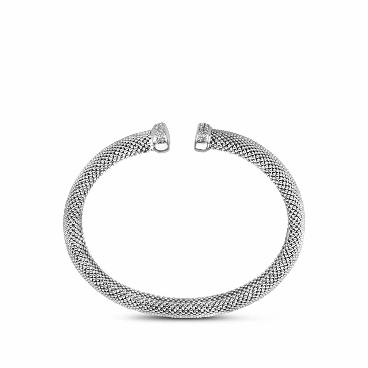 Silbernes Damenarmband – rhodiniertes Armband