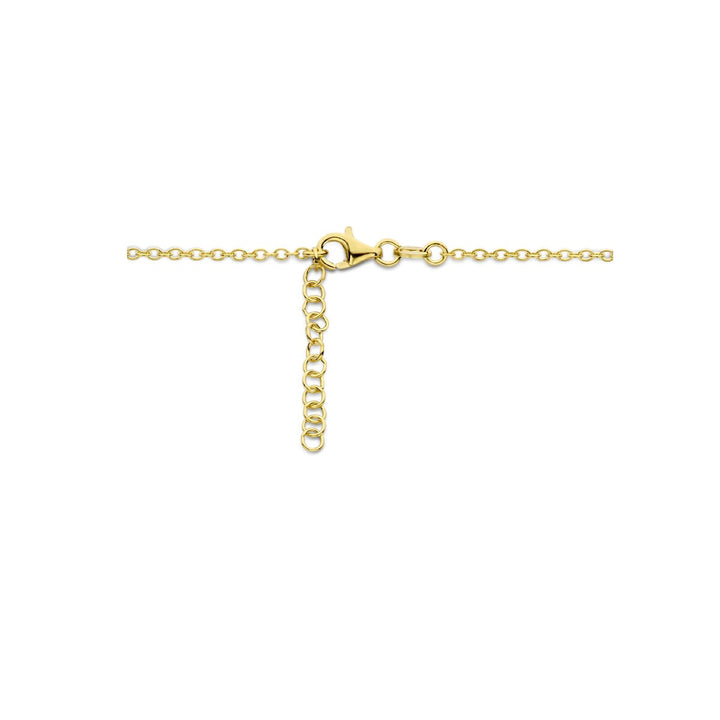 Geelgoud Verguld 925 Zilveren Collier met Hart en Infinity