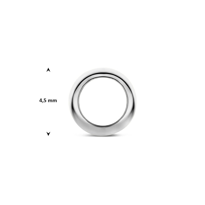 14k Witgouden hanger rondje
