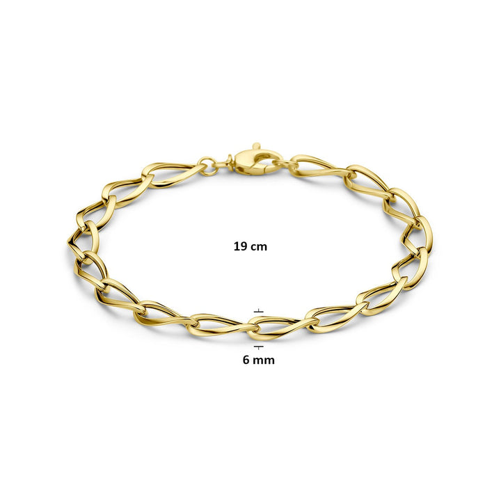 9k Geelgouden anker armband