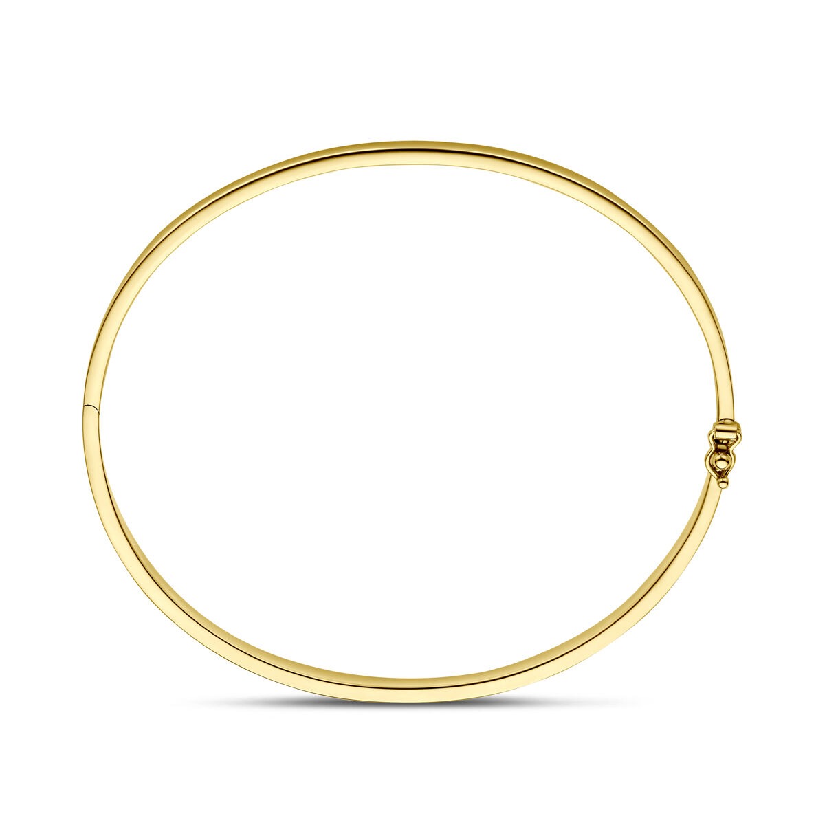 14k Gelbgold-Armreif mit Silberkern