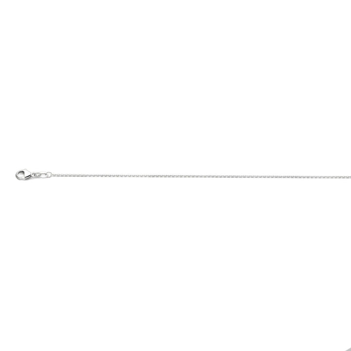 Halskette Anker diamantiert 1,1 mm 41 - 43 - 45 cm 18K Weißgold