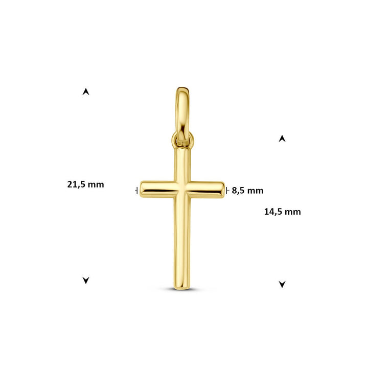 9k Geelgouden kruishanger