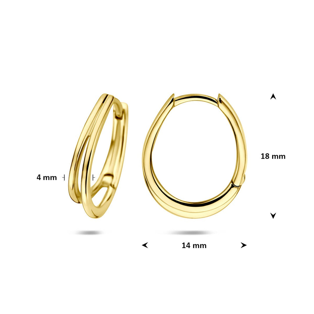 14k Geelgouden klapoorringen