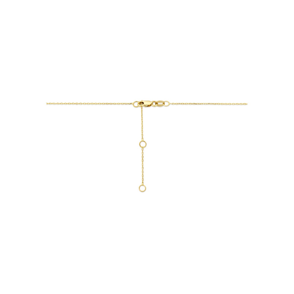 14k Gelbgoldkette mit herzförmigem, im Labor gezüchtetem Diamanten 0.50ct