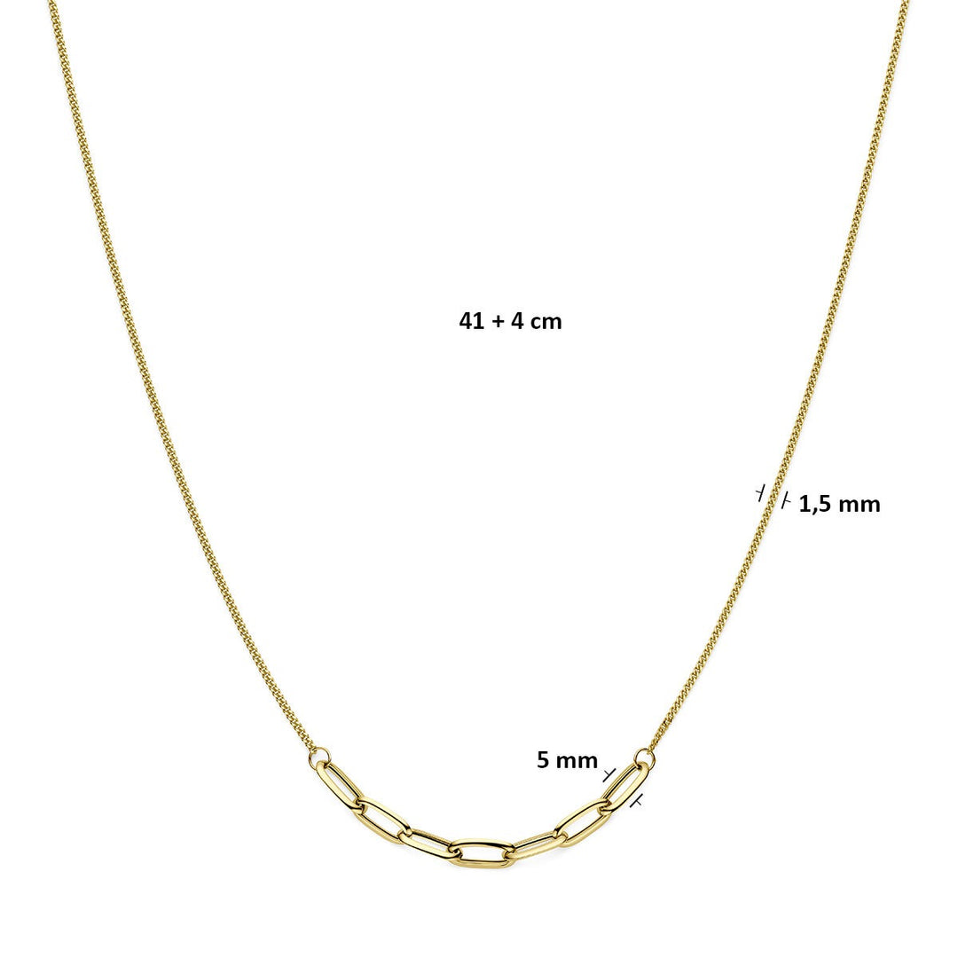 14k Geelgouden dames collier
