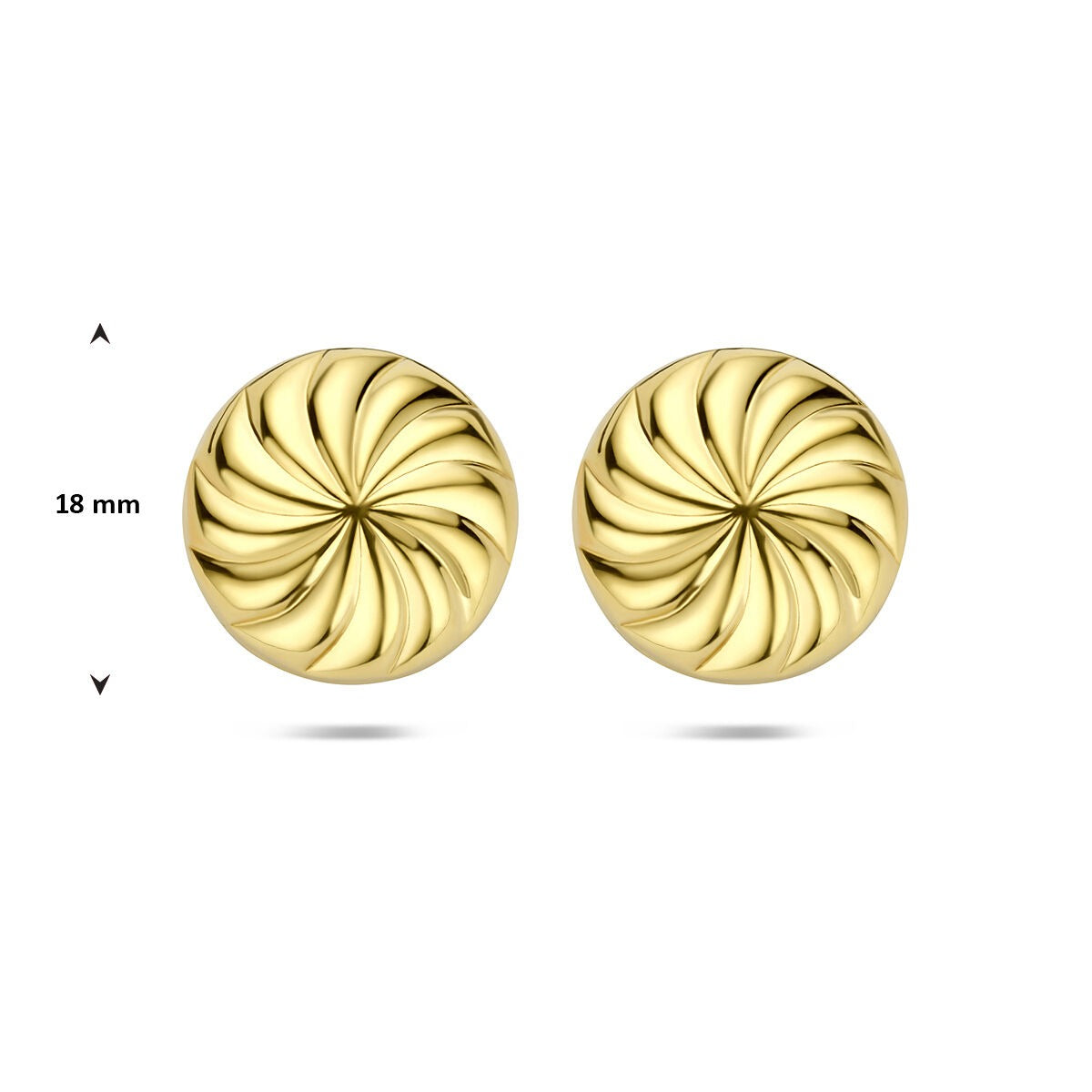 Vergoldete Silberohrstecker Knoten – verspieltes Design mit einem goldenen Twist