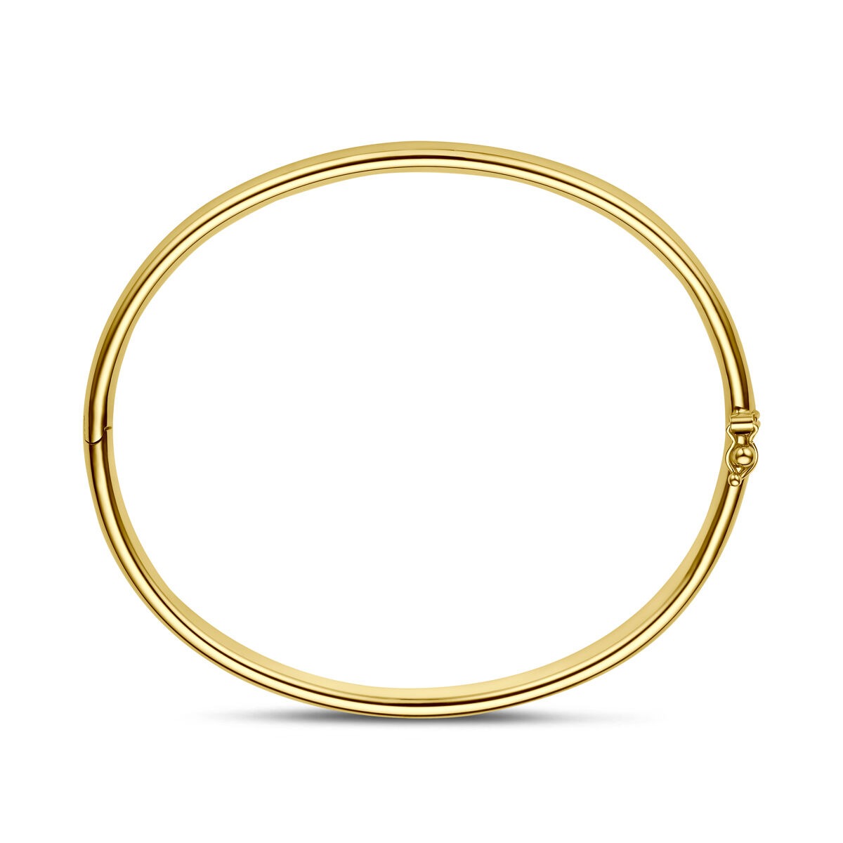 14k Gelbgold Silgold Armreif 5 mm Damen