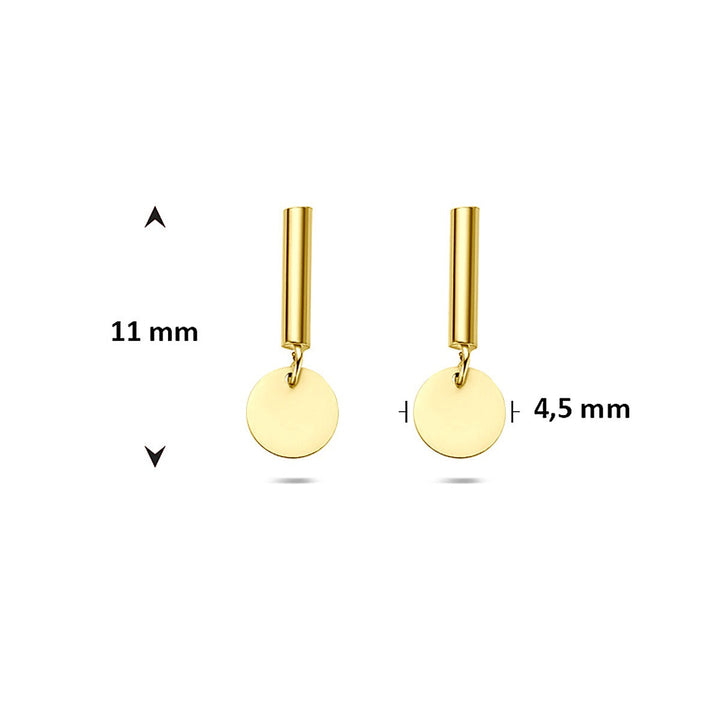 14k Geelgouden oorhangers dames