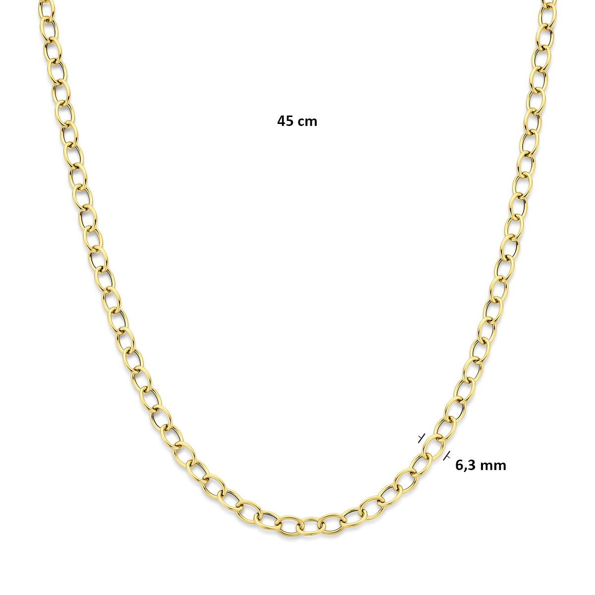 14k Gelbgold Ankerkette