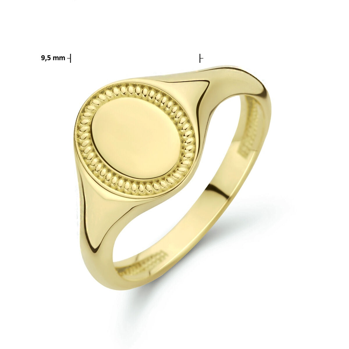 9 Karat Gelbgold Siegelring Oval