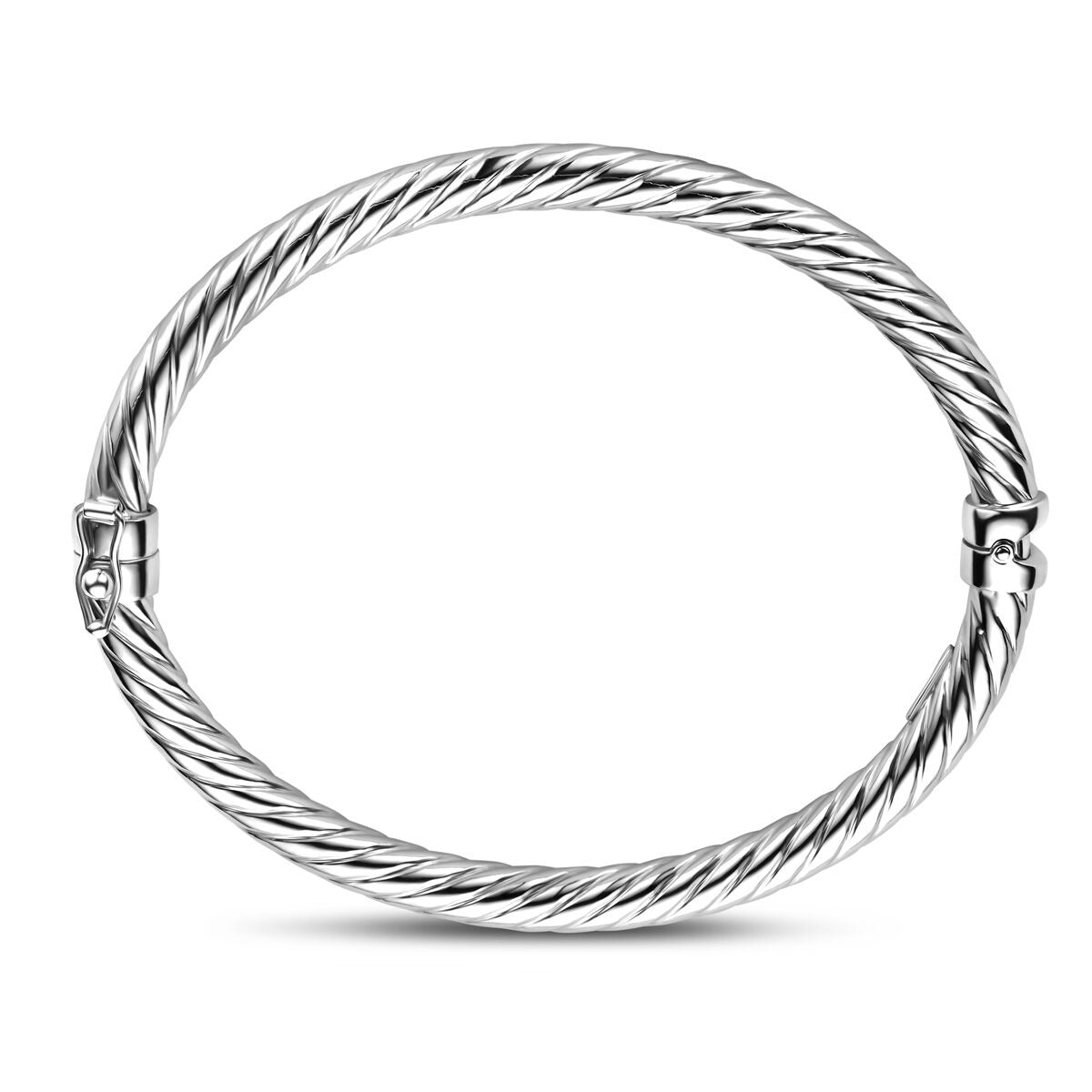 Damen-Armreif aus Silber – rhodiniert