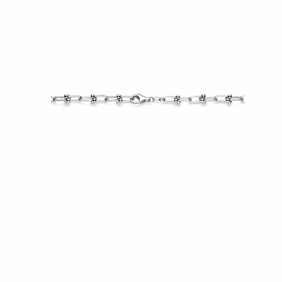 Silberkette mit Fantasiekette – rhodiniertes 925er Silber