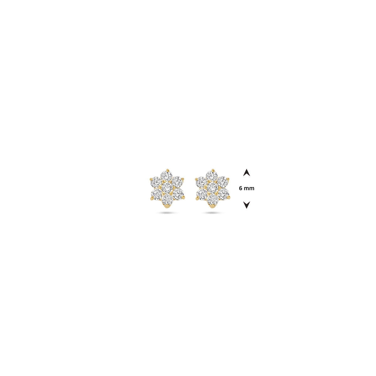 Goldohrstecker 9k mit Zirkonia – Damenohrringe