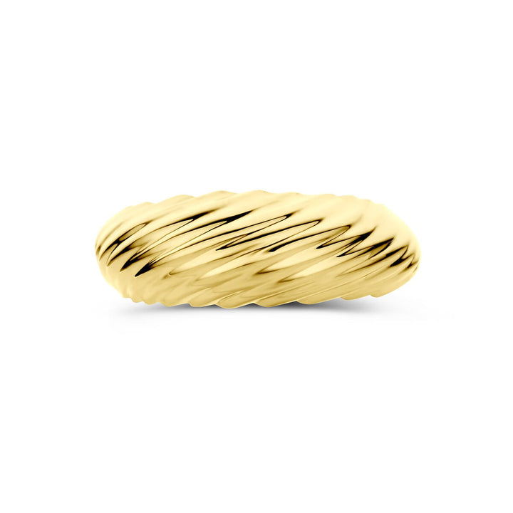 9k Geelgouden gedraaide ring