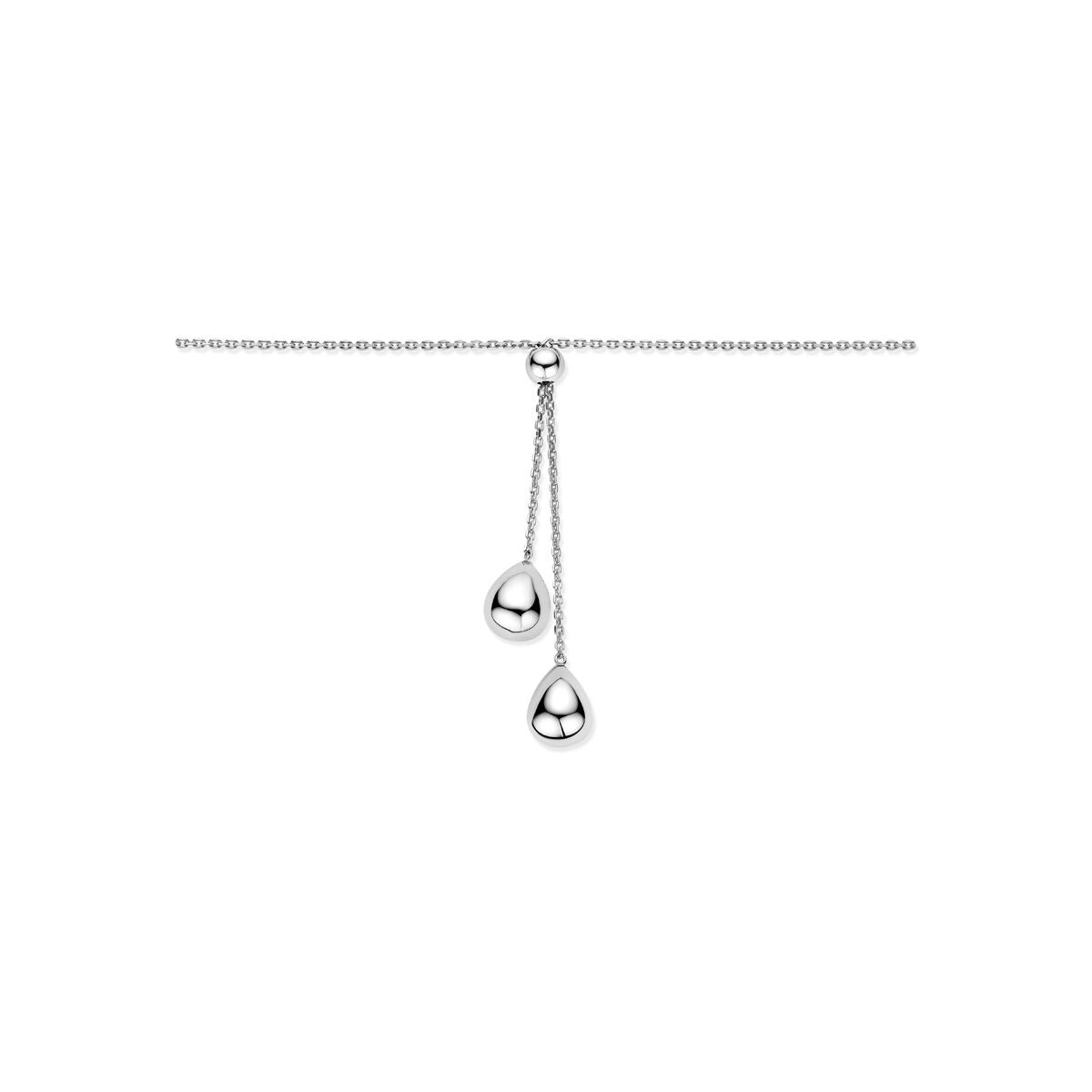 925 Silber Y-Kette mit Kügelchen