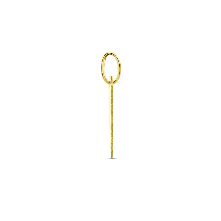 Geelgoudkleurige graveerhanger – 9k