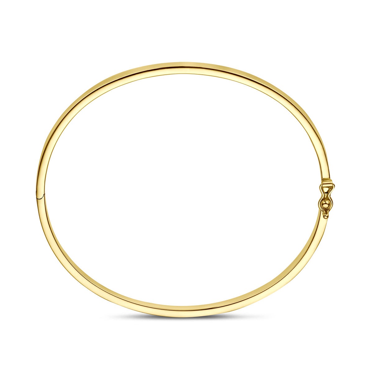9K Gelbgold Armreif mit Silberkern