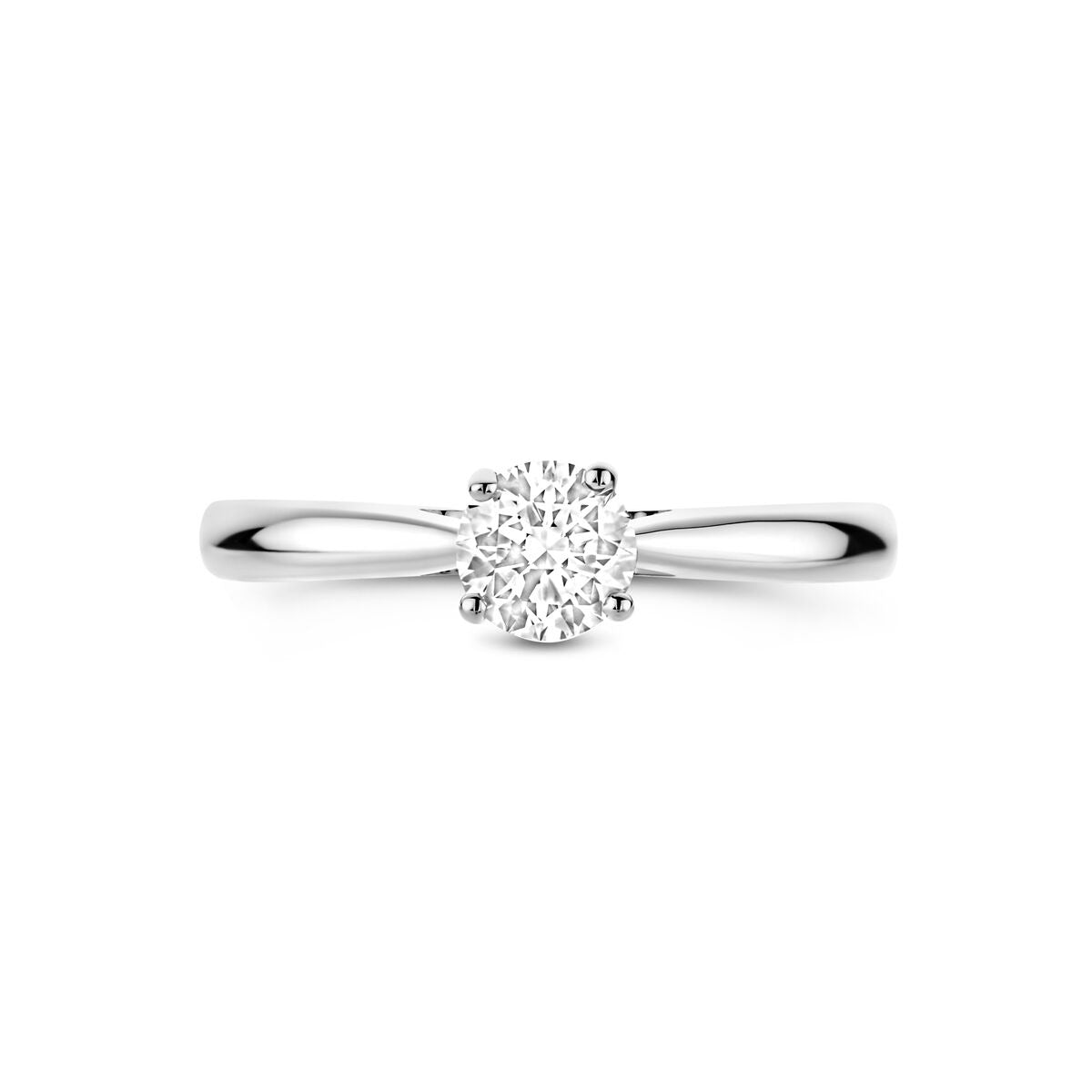 Damenring aus 14 Karat Weißgold mit 0,50 Karat Labor-Diamant