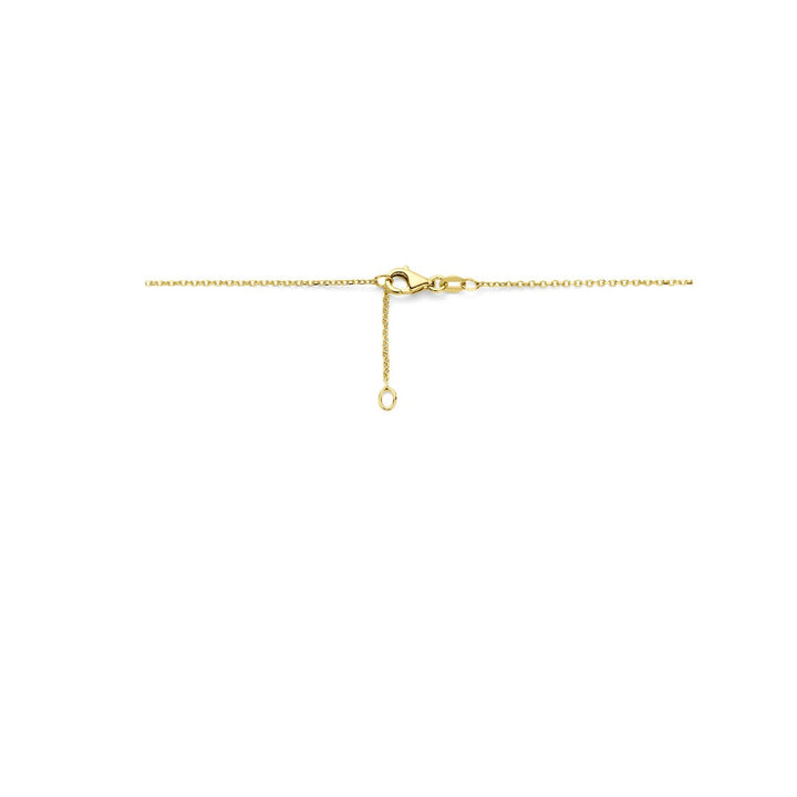 Halskette Blautopas 42 – 44 cm 14K Gelbgold